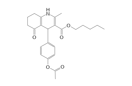 pentyl 4-[4-(acetyloxy)phenyl]-2-methyl-5-oxo-1,4,5,6,7,8-hexahydro-3-quinolinecarboxylate