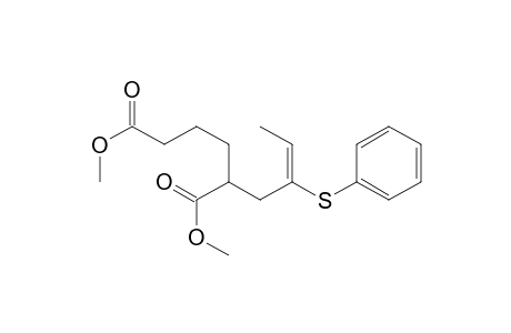 Dimethyl 2-(2-(Phenylthio)-2-butenyl)adipate