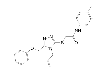 2-{[4-allyl-5-(phenoxymethyl)-4H-1,2,4-triazol-3-yl]sulfanyl}-N-(3,4-dimethylphenyl)acetamide