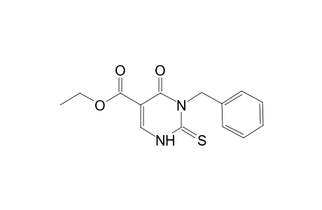 3-benzyl-4-oxo-1,2,3,4-tetrahydro-2-thioxo-5-pyrimidinecarboxylic acid, ethyl ester