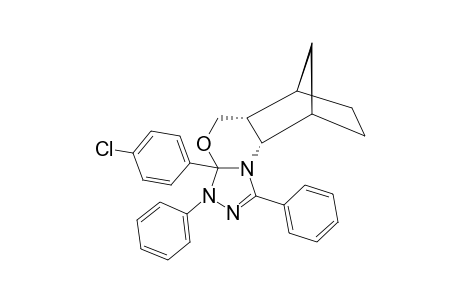 2-PARA-CHLOROPHENYL-5,8-METHANO-1,2R*,4AS*,5,6,7,8,8AR*-OCTAHYDRO-4H-3,1-BENZOXAZIN-[2.1-C]-2,5-DIPHENYL-2H-1,2,4-TRIAZOLINE