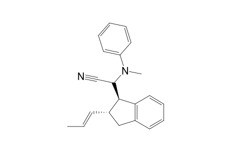 2-((1R,2R)-2,3-Dihydro-2-prop-1-enyl-1H-indan-1-yl)-2-(N-methylanilino)acetonitrile