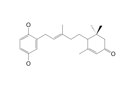 4-[(E)-5-(2,5-dihydroxyphenyl)-3-methyl-pent-3-enyl]-3,5,5-trimethyl-cyclohex-2-en-1-one