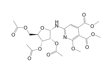 4,5-Dicarbomethoxy-6-methoxy-2-(tri-O-acetyl-.alpha.-D-ribofuranosylamino)pyridine