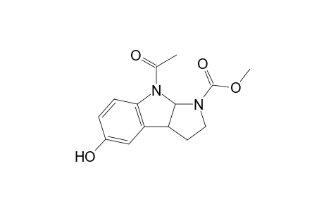 4-acetyl-7-hydroxy-1,2,3a,8b-tetrahydropyrrolo[2,3-b]indole-3-carboxylic acid methyl ester