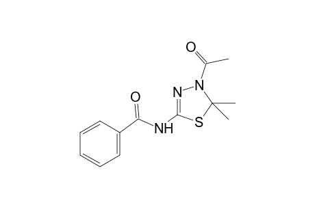 N-(4-acetyl-5,5-dimethyl-delta^2-1,3,4-thiadiazolin-2-yl)benzamide