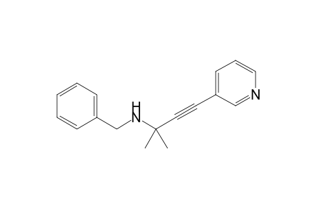 2-methyl-N-(phenylmethyl)-4-(3-pyridinyl)-3-butyn-2-amine