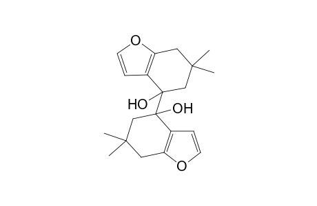 4-(4-hydroxy-6,6-dimethyl-5,7-dihydro-1-benzofuran-4-yl)-6,6-dimethyl-5,7-dihydro-1-benzofuran-4-ol
