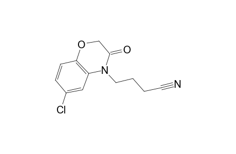 2H-1,4-Benzoxazine-4-butanenitrile, 6-chloro-3,4-dihydro-3-oxo-