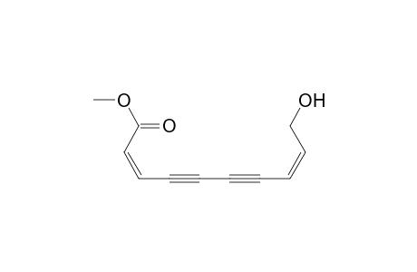 (2Z,8Z)-10-hydroxydeca-2,8-dien-4,6-diynoic acid methyl ester