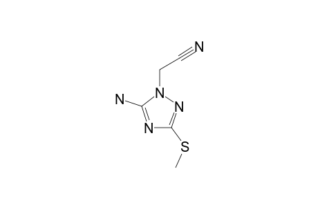 5-Amino-1-cyanomethyl-3-methylthio-1,2,4-triazole