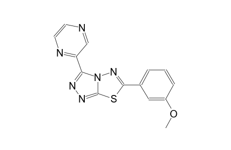 6-(3-methoxyphenyl)-3-(2-pyrazinyl)[1,2,4]triazolo[3,4-b][1,3,4]thiadiazole