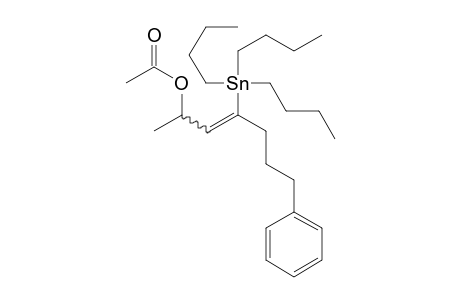 4-tris(Butyl)stannyl-2-acetoxy-7-phenyl-3-heptene