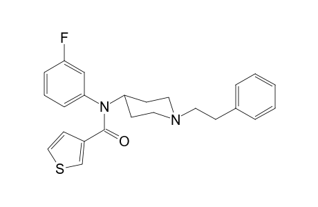N-3-Fluorophenyl-N-[1-(2-phenylethyl)piperidin-4-yl]thiophene-3-carboxamide