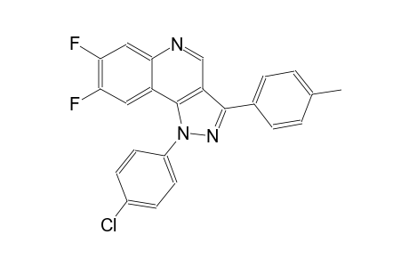 1-(4-chlorophenyl)-7,8-difluoro-3-(4-methylphenyl)-1H-pyrazolo[4,3-c]quinoline