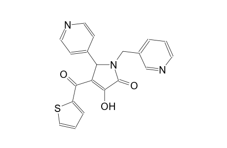 3-hydroxy-5-(4-pyridinyl)-1-(3-pyridinylmethyl)-4-(2-thienylcarbonyl)-1,5-dihydro-2H-pyrrol-2-one