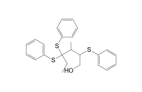 (2RS,3RS)-3-Methyl-2,4,4-tris(phenylthio)hexan-1-ol