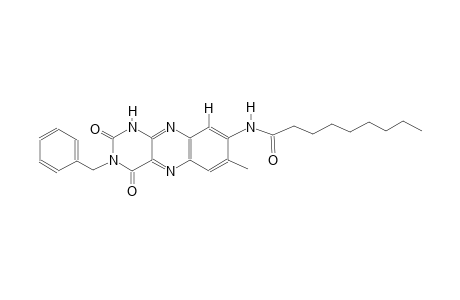 N-(3-benzyl-7-methyl-2,4-dioxo-1,2,3,4-tetrahydrobenzo[g]pteridin-8-yl)nonanamide