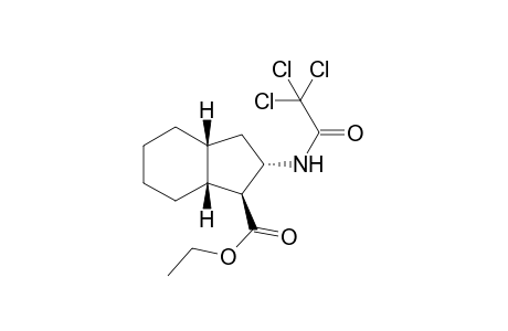 Rl,trans-2, trans-3a, trans-7a, Ethyl 2-Trichloroacetylamino-octahydro-1H-indene-1-carboxylate