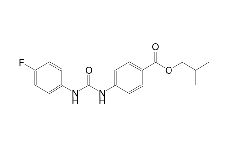 Benzoic acid, 4-[3-(4-fluorophenyl)ureido]-, isobutyl ester