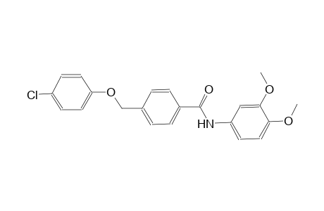 4-[(4-chlorophenoxy)methyl]-N-(3,4-dimethoxyphenyl)benzamide