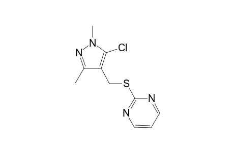2-[(5-Chloro-1,3-dimethyl-1H-pyrazol-4-yl)methylthio]pyrimidine