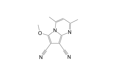 6-Methoxy-2,4-dimethylpyrrolo[1,2-a]pyrimidine-7,8-dicarbonitrile