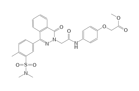 acetic acid, [4-[[(4-[3-[(dimethylamino)sulfonyl]-4-methylphenyl]-1-oxo-2(1H)-phthalazinyl)acetyl]amino]phenoxy]-, methyl ester