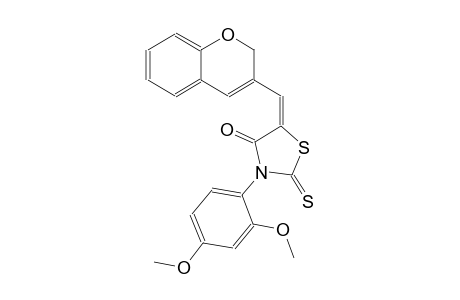 4-thiazolidinone, 5-(2H-1-benzopyran-3-ylmethylene)-3-(2,4-dimethoxyphenyl)-2-thioxo-, (5E)-