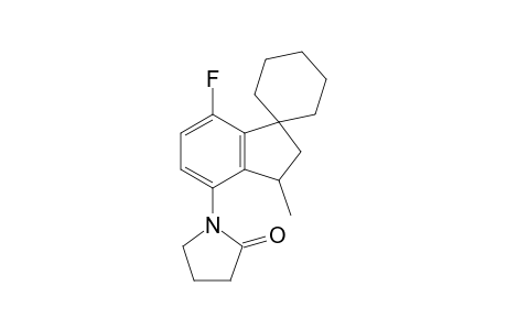 7-Fluoro-3-methyl-4-(2-oxopyrrolidin-1-yl)spiro[indane-1,1'-cyclohexane]