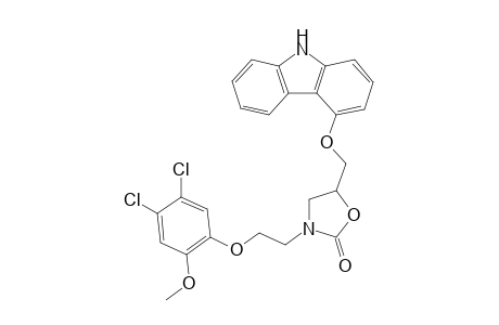 5-[(9H-Carbazol-4-yloxy)methyl]-3-[2-(4,5-dichloro-2-methoxyphenoxy)ethyl]-2-oxazolidinone