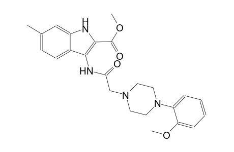 methyl 3-({[4-(2-methoxyphenyl)-1-piperazinyl]acetyl}amino)-6-methyl-1H-indole-2-carboxylate