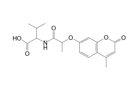 Butanoic acid, 3-methyl-2-[[2-(4-methyl-2-oxo-2H-chromen-7-yloxy)-1-oxo]propylamino]-