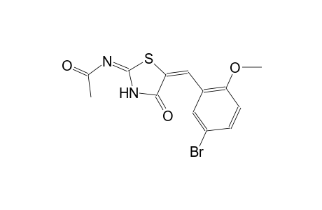 acetamide, N-[(2E,5E)-5-[(5-bromo-2-methoxyphenyl)methylene]-4-oxothiazolidinylidene]-