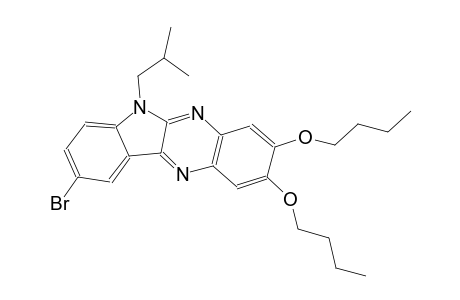 6H-indolo[2,3-b]quinoxaline, 9-bromo-2,3-dibutoxy-6-(2-methylpropyl)-