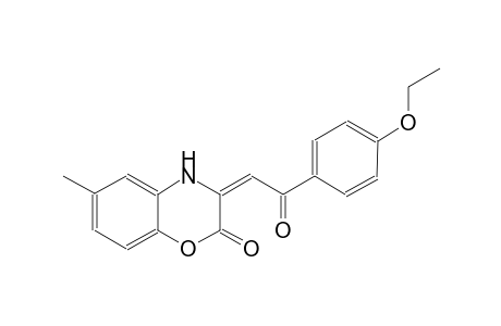 (3E)-3-[2-(4-ethoxyphenyl)-2-oxoethylidene]-6-methyl-3,4-dihydro-2H-1,4-benzoxazin-2-one