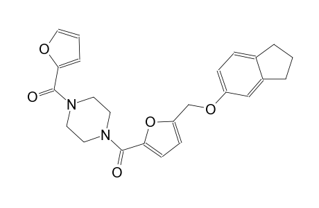1-{5-[(2,3-dihydro-1H-inden-5-yloxy)methyl]-2-furoyl}-4-(2-furoyl)piperazine