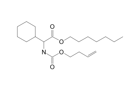 Glycine, 2-cyclohexyl-N-(but-3-en-1-yl)oxycarbonyl-, heptyl ester