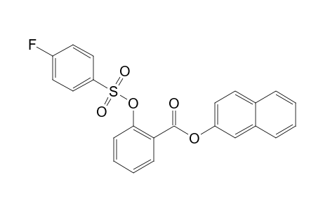 2-(4-fluorophenyl)sulfonyloxybenzoic acid 2-naphthalenyl ester