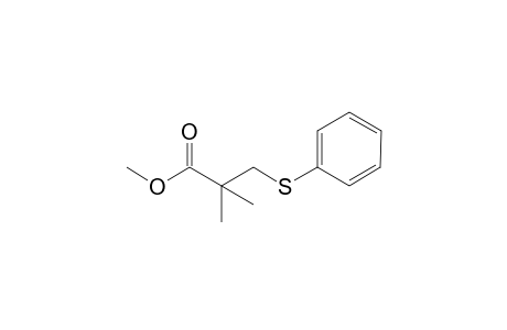 2,2-dimethyl-3-(phenylthio)propanoic acid methyl ester
