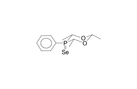 5-PHENYL-5-SELENO-2,4,6-TRIMETHYL-1,3,5-DIOXAPHOSPHORINANE (ISOMER 1)
