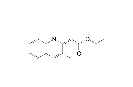 (2E)-2-(1,3-dimethyl-2-quinolinylidene)acetic acid ethyl ester