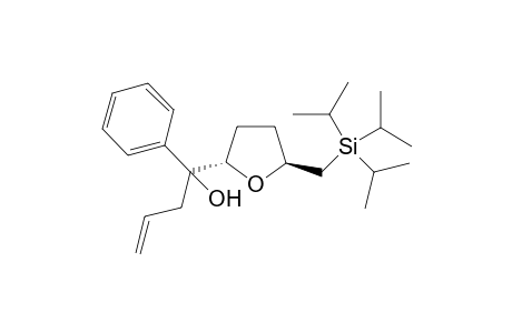 (+/-)-1-Phenyl-1-(2-((triisopropylsilyl)methyl)tetrahydrofuran-5-yl)but-3-en-1-ol