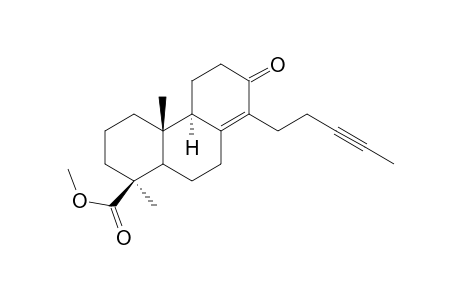 Methyl 13-Oxo-14-(3-pentynyl)podocarp-8(14)-en-18-oate