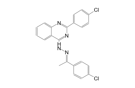 (1E)-1-(4-chlorophenyl)ethanone [2-(4-chlorophenyl)-4-quinazolinyl]hydrazone