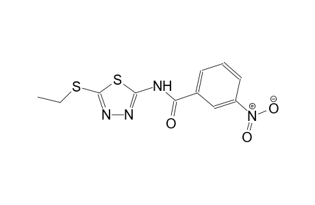 N-[5-(ethylsulfanyl)-1,3,4-thiadiazol-2-yl]-3-nitrobenzamide
