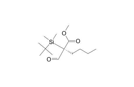 Methyl R-(-)-2-(t-butyldimethylsilyl)-2-formylhexanoate
