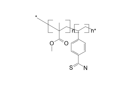Poly(methyl methacrylate-co-4-vinylthiobenzamide)