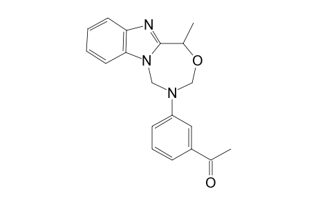 1-[3-(1-methyl-3,5-dihydro-1H-[1,3,5]oxadiazepino[5,6-a]benzimidazol-4-yl)phenyl]ethanone