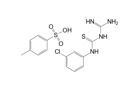 p-TOLUENESULFONIC ACID, COMPOUND WITH 1-AMIDINO-3-(m-CHLOROPHENYL)-2-THIOUREA (1:1)